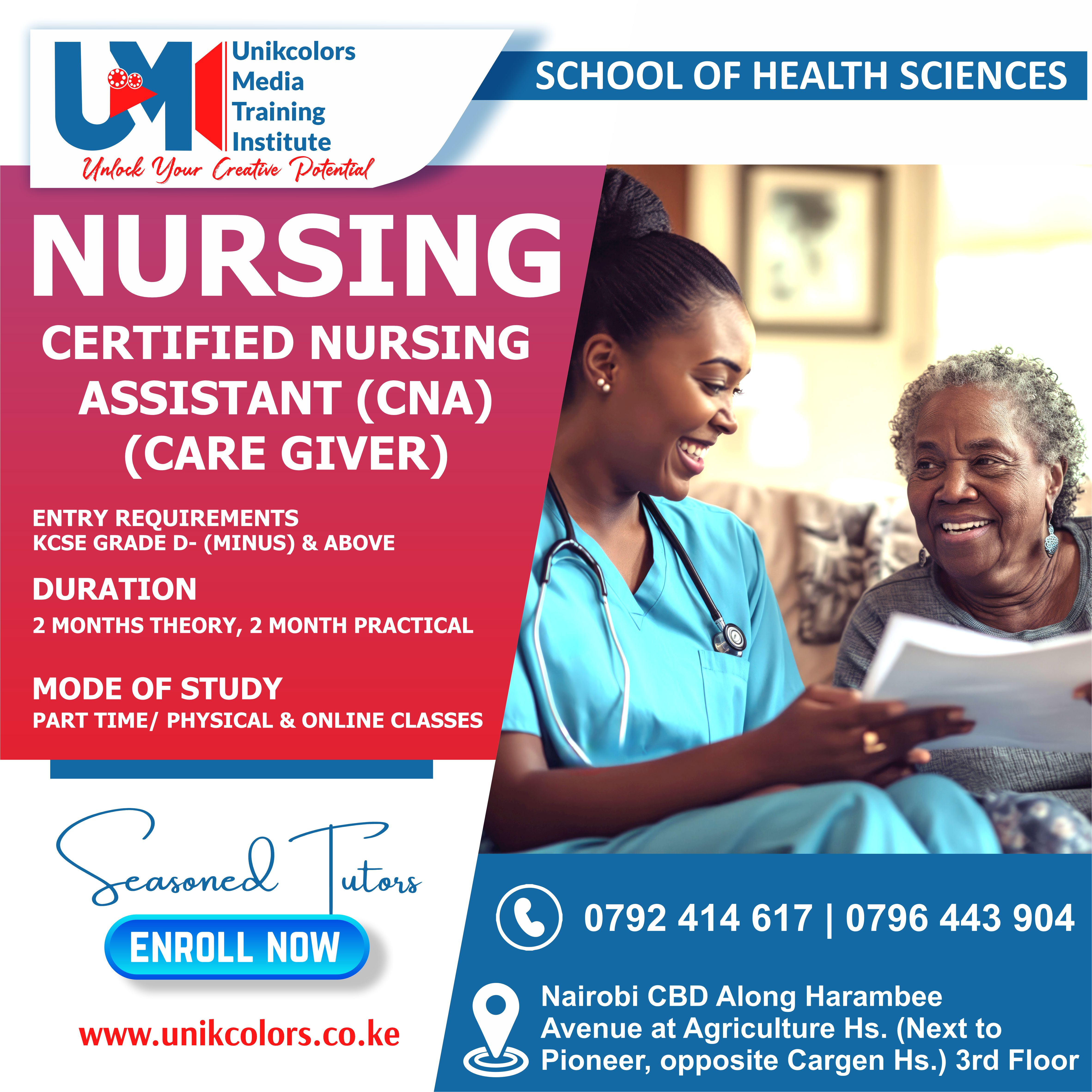 CERTIFIED NURSING ASSISTANT - CARE GIVER COURSE